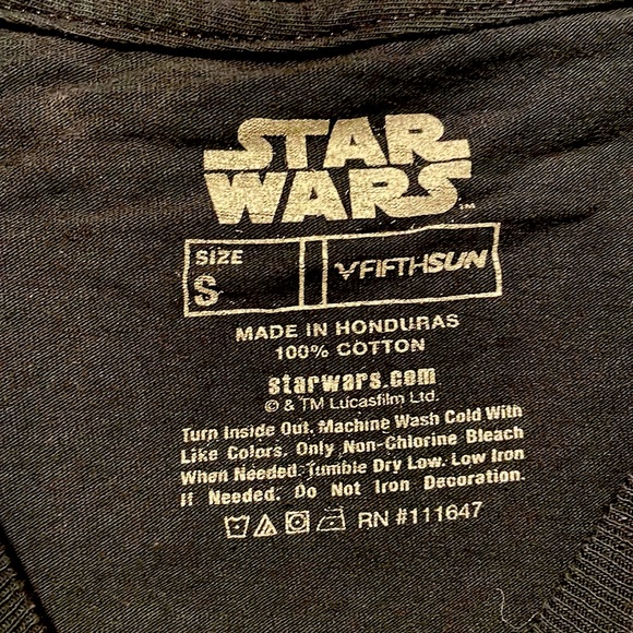 FIFTH SUN Star Wars Baby Yoda Grogu Cropped T-Shirt - Picture 3 of 4